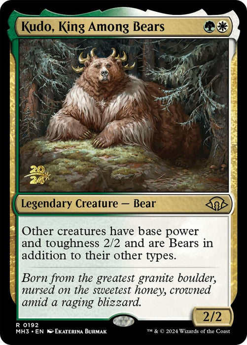 Kudo, King Among Bears [Modern Horizons 3 Prerelease Promos] - Just $1.30! Shop now at Retro Gaming of Denver