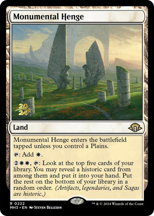 Monumental Henge [Modern Horizons 3 Prerelease Promos] - Just $0.25! Shop now at Retro Gaming of Denver