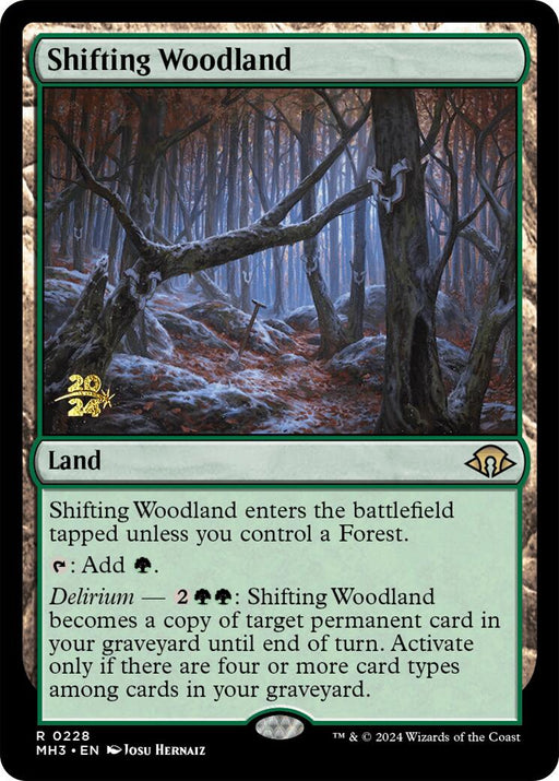 Shifting Woodland [Modern Horizons 3 Prerelease Promos] - Just $3.45! Shop now at Retro Gaming of Denver