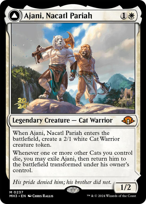 Ajani, Nacatl Pariah [Modern Horizons 3 Prerelease Promos] - Just $8.05! Shop now at Retro Gaming of Denver