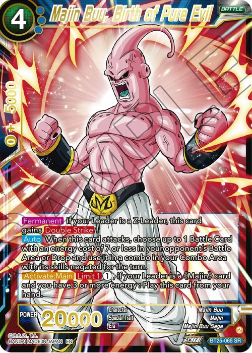 Majin Buu, Birth of Pure Evil (BT25-065) [Legend of the Dragon Balls] - for just $0.90! 