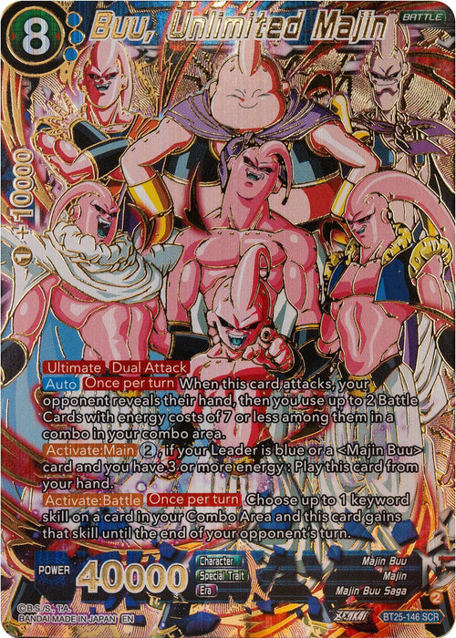 Buu, Unlimited Majin (BT25-146) [Legend of the Dragon Balls] - for just $160.80! 