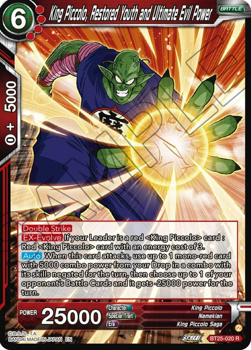 King Piccolo, Restored Youth and Ultimate Evil Power (BT25-020) [Legend of the Dragon Balls] - for just $0.10! 