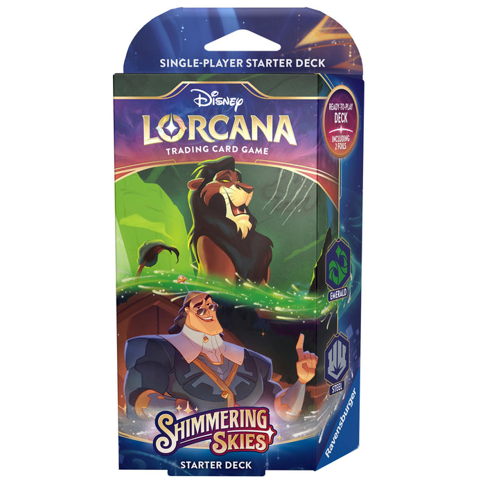 Disney Lorcana: Shimmering Skies - Starter Deck (Emerald & Steel) - Just $11.95! Shop now at Retro Gaming of Denver