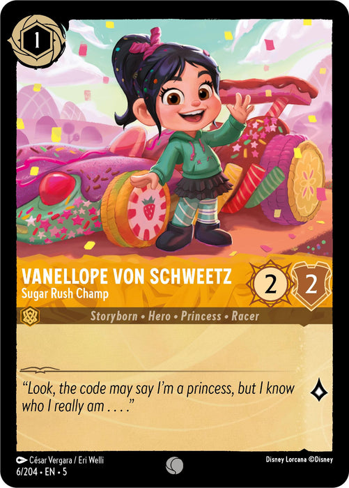 Vanellope von Schweetz - Sugar Rush Champ (6/204) [Shimmering Skies] - Just $0.10! Shop now at Retro Gaming of Denver