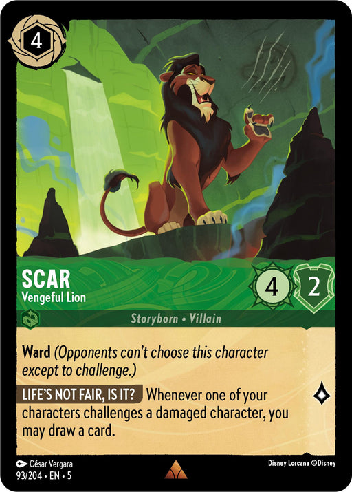 Scar - Vengeful Lion (93/204) - Shimmering Skies - for just $0.09! 
