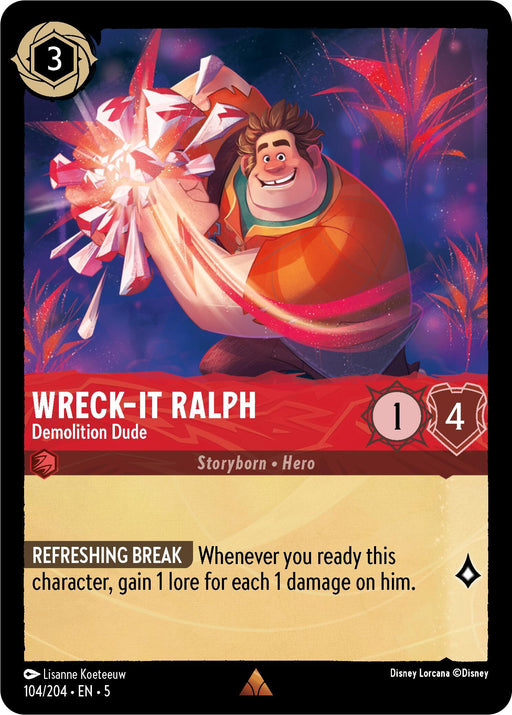 Wreck-It Ralph - Demolition Dude (104/204) [Shimmering Skies] - for just $0.10! 