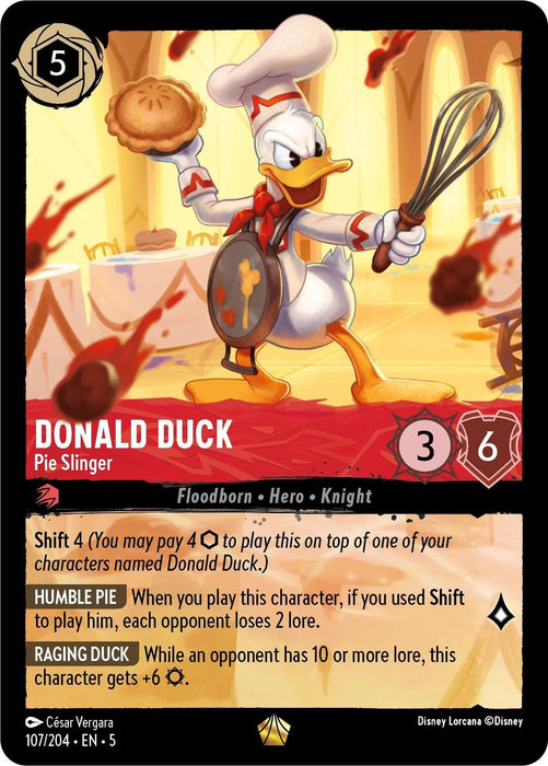 Donald Duck - Pie Slinger (107/204) [Shimmering Skies] - for just $0.30! 