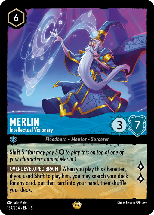 Merlin - Intellectual Visionary (159/204) [Shimmering Skies] - for just $0.25! 