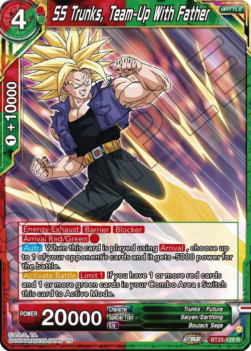 SS Trunks, Team-Up With Father (BT25-129) [Legend of the Dragon Balls] - for just $0.10! 