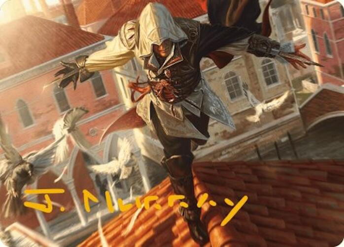 Ezio, Blade of Vengeance Art Card (Gold-Stamped Signature) [Assassin's Creed Art Series] - Just $1.30! Shop now at Retro Gaming of Denver