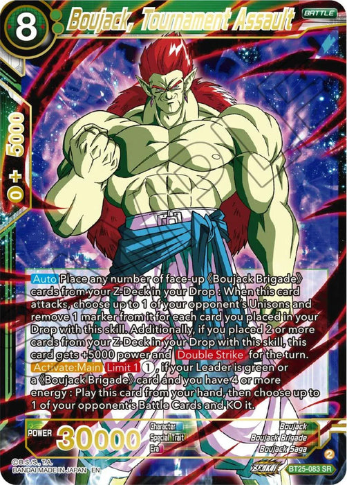 Boujack, Tournament Assault (BT25-083) [Legend of the Dragon Balls] - for just $0.35! 