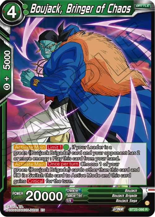 Boujack, Bringer of Chaos (BT25-086) [Legend of the Dragon Balls] - for just $0.10! 