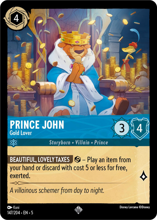 Prince John - Gold Lover (147/204) [Shimmering Skies] - Just $0.25! Shop now at Retro Gaming of Denver