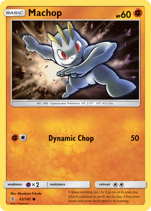 Machop (63/145) [Sun & Moon: Guardians Rising] - Just $0.05! Shop now at Retro Gaming of Denver