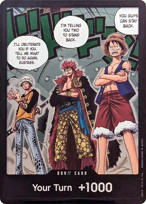 DON!! Card (Trafalgar Law, Eustass Kid and Monkey.D.Luffy) (Double Pack Set Vol. 4) [500 Years in the Future] - for just $1.70! 