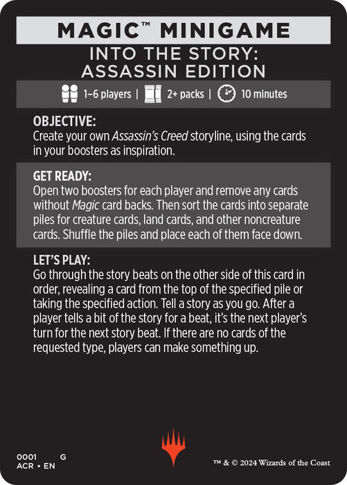 Into The Story: Assassin Edition (Magic Minigame) [Assassin's Creed Minigame] - Just $0.70! Shop now at Retro Gaming of Denver