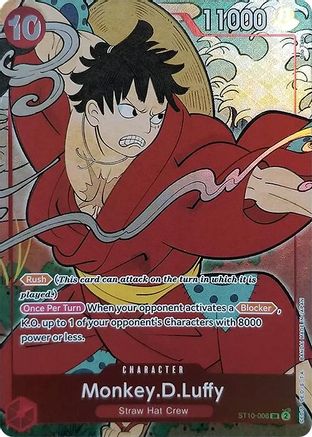 Monkey.D.Luffy (English Version 1st Anniversary Set) (ST10-006) - One Piece Promotion Cards Foil - for just $578.20! 