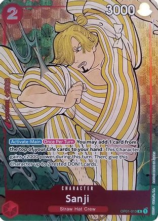 Sanji (English Version 1st Anniversary Set) (OP01-013) - One Piece Promotion Cards Foil - for just $49.80! 