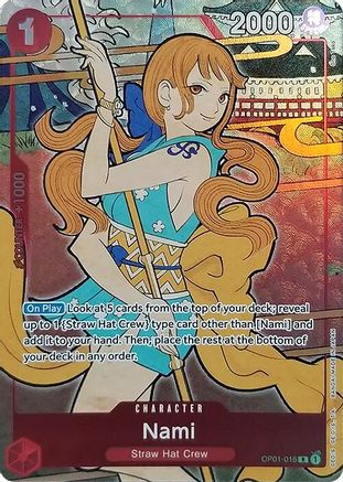Nami (English Version 1st Anniversary Set) (OP01-016) - One Piece Promotion Cards Foil - for just $164.75! 