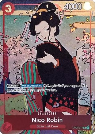 Nico Robin (English Version 1st Anniversary Set) (OP01-017) - One Piece Promotion Cards Foil - for just $168.78! 
