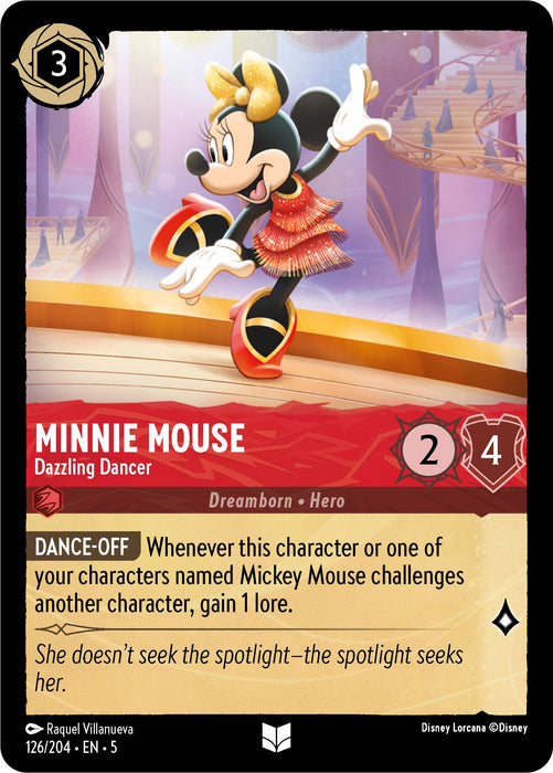 Minnie Mouse - Dazzling Dancer (126/204) [Shimmering Skies] - Just $0.10! Shop now at Retro Gaming of Denver