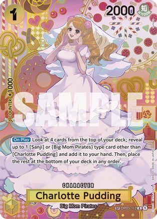 Charlotte Pudding (SP) (OP03-112) - Two Legends Foil - for just $54.30! 