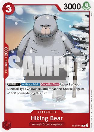Hiking Bear (OP08-010) - Two Legends - for just $0.05! 