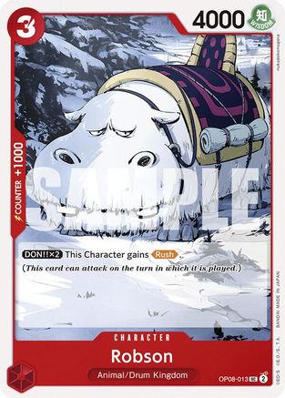 Robson (OP08-013) - Two Legends - for just $0.05! 