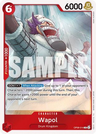 Wapol (OP08-014) - Two Legends Foil - for just $0.08! 