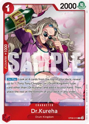Dr.Kureha (OP08-015) - Two Legends Foil - for just $0.08! 