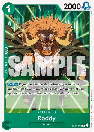 Roddy (OP08-033) - Two Legends - for just $0.05! 