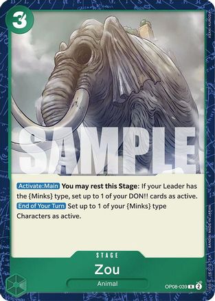 Zou (OP08-039) - Two Legends Foil - for just $0.13! 