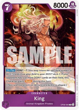King (060) (OP08-060) - Two Legends Foil - for just $0.08! 