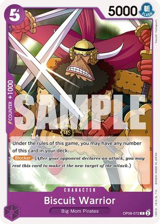 Biscuit Warrior (OP08-072) - Two Legends - for just $0.05! 