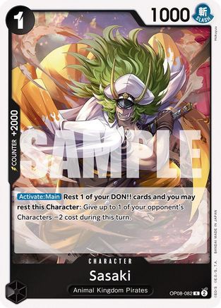 Sasaki (OP08-082) - Two Legends Foil - for just $0.05! 