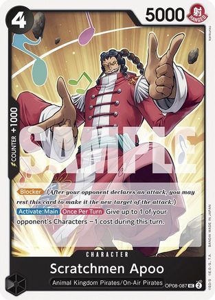 Scratchmen Apoo (OP08-087) - Two Legends - for just $0.05! 