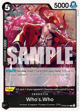 Whos.Who (OP08-091) - Two Legends Foil - for just $0.05! 
