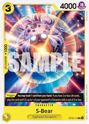 S-Bear (OP08-113) - Two Legends - for just $0.05! 