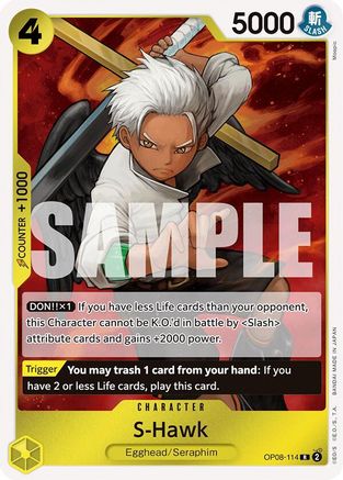 S-Hawk (OP08-114) - Two Legends Foil - for just $0.08! 