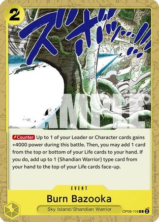 Burn Bazooka (OP08-116) - Two Legends - for just $0.05! 