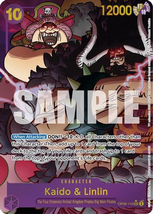 Kaido & Linlin (Parallel) (OP08-119) - Two Legends Foil - for just $6.30! 