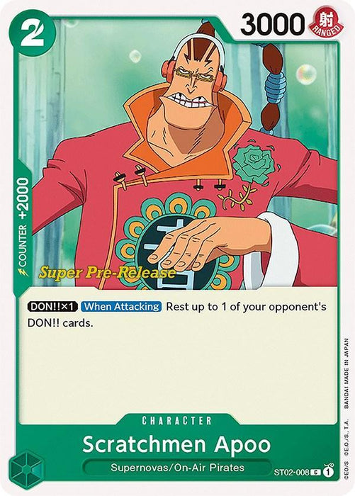 Scratchmen Apoo [Super Pre-Release Starter Deck: Worst Generation] - for just $0.25! 
