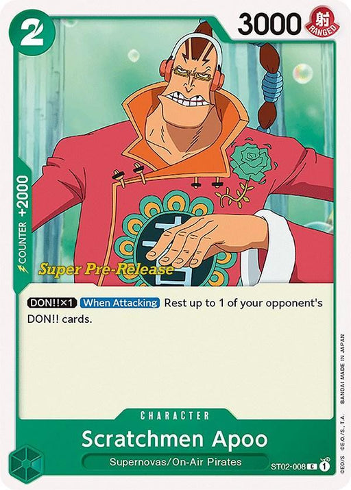Scratchmen Apoo [Super Pre-Release Starter Deck: Worst Generation] - for just $0.25! 