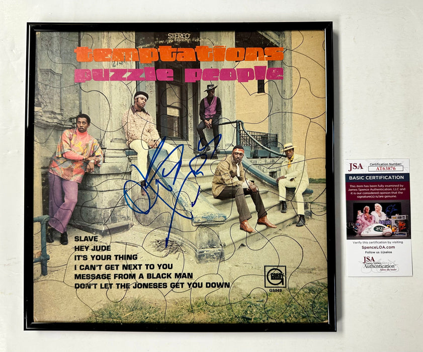 Otis Williams Signed & Framed Temptations: Puzzle People Vinyl With JSA COA - for just $150! 