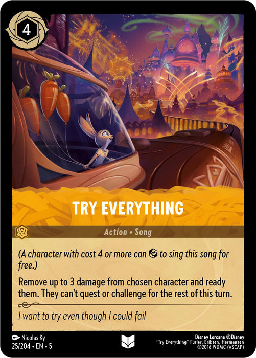 Try Everything (25/204) [Shimmering Skies] - Just $0.05! Shop now at Retro Gaming of Denver