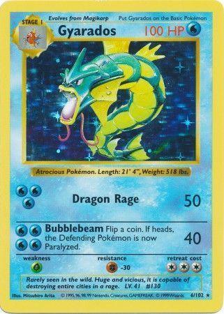 Gyarados (6/102) [Base Set Shadowless Unlimited] - for just $48.70! 