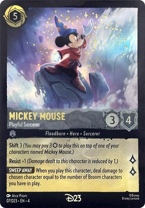 Mickey Mouse - Playful Sorcerer (7) [D23 Promos] - for just $78.05! 