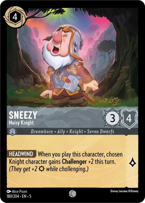 Sneezy - Noisy Knight (180/204) [Shimmering Skies] - for just $0.10! 