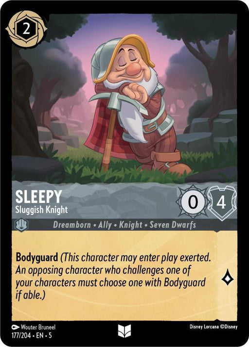 Sleepy - Sluggish Knight (177/204) [Shimmering Skies] - for just $0.10! 